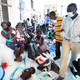 Haitian cholera victims await aid.